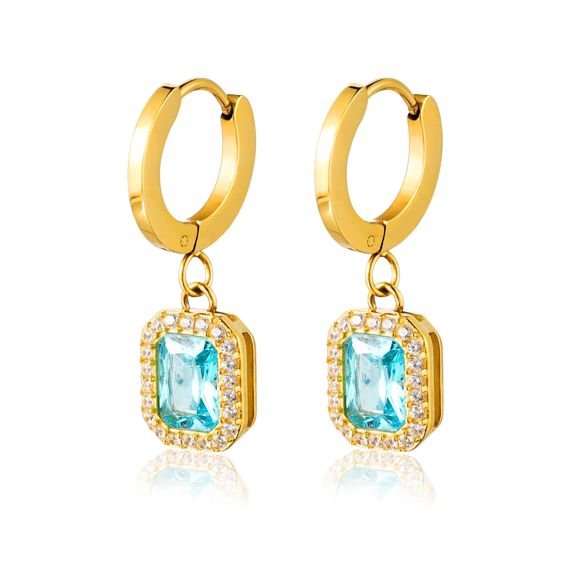 Gem on sale drop earrings