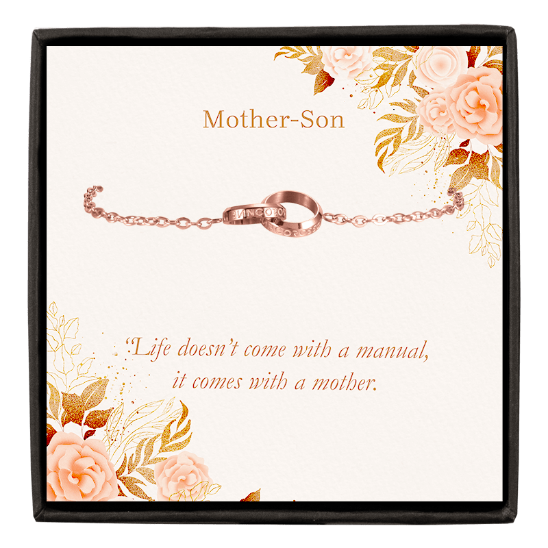 bianco rosso Bracelets Mother & Son - Eternity Bracelet cyprus greece jewelry gift free shipping europe worldwide