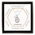 bianco rosso Necklaces April Birthstone - Diamond cyprus greece jewelry gift free shipping europe worldwide