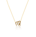 bianco rosso Necklaces Gold Virgo - Necklace cyprus greece jewelry gift free shipping europe worldwide