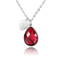 bianco rosso Necklaces Silver January Birthstone - Garnet cyprus greece jewelry gift free shipping europe worldwide