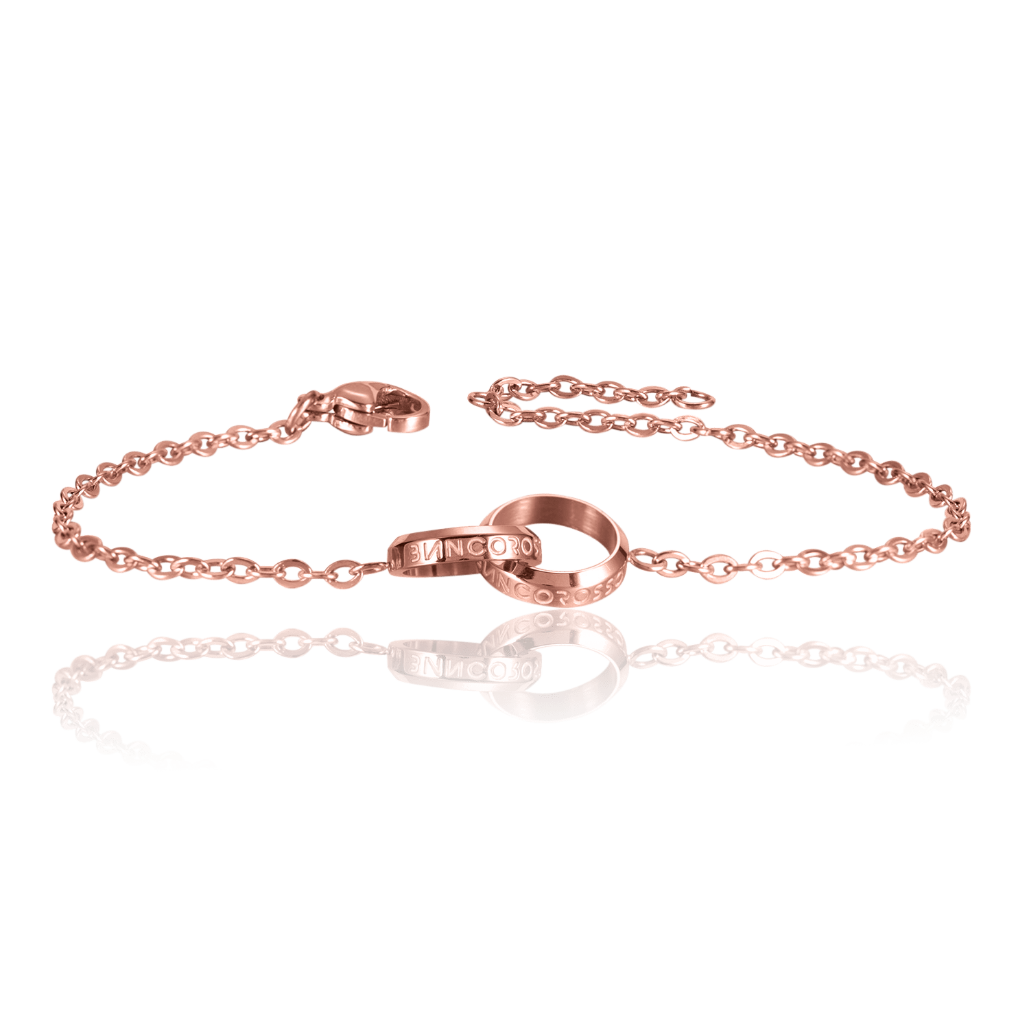 bianco rosso Bracelet Rose Gold Eternity Bracelet - Cards Available cyprus greece jewelry gift free shipping europe worldwide