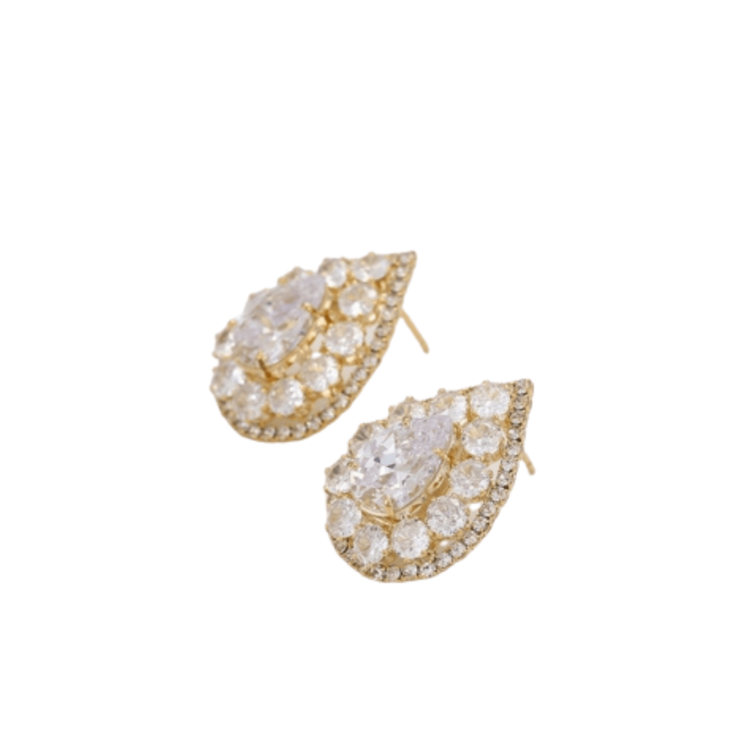 bianco rosso Earrings Marseille Sparkling 18k Gold Plated cyprus greece jewelry gift free shipping europe worldwide