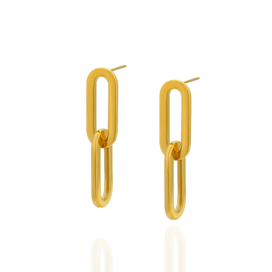bianco rosso 24K Gold Plated Chéri Classic Earrings (YXE-1533) cyprus greece jewelry gift free shipping europe worldwide
