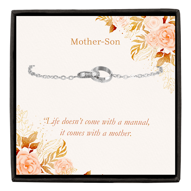 bianco rosso Bracelets Mother & Son - Eternity Bracelet cyprus greece jewelry gift free shipping europe worldwide