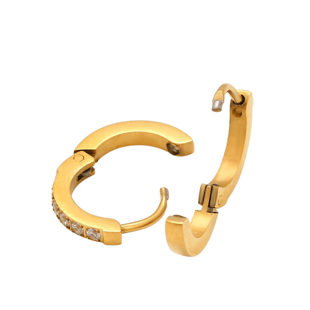 bianco rosso Calme Pavé Sparkle Earrings (YXE-1520) cyprus greece jewelry gift free shipping europe worldwide