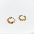 bianco rosso Earrings Monestiés Large Hoops 18K Gold Plated cyprus greece jewelry gift free shipping europe worldwide