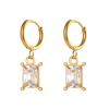 bianco rosso Earrings Najac Charm Emerald Hoops 18k Gold Plated cyprus greece jewelry gift free shipping europe worldwide