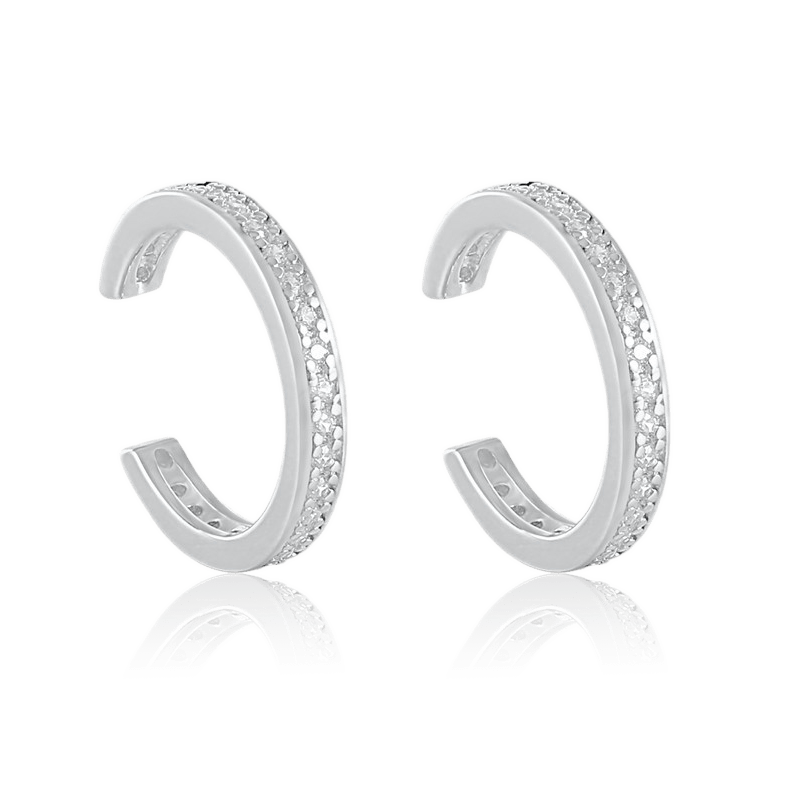 bianco rosso Earrings Silver Paris Classy Earcuff 18K Gold Plated cyprus greece jewelry gift free shipping europe worldwide