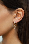 bianco rosso Earrings Sparkle Lux Huggies Earring (A00916768) cyprus greece jewelry gift free shipping europe worldwide