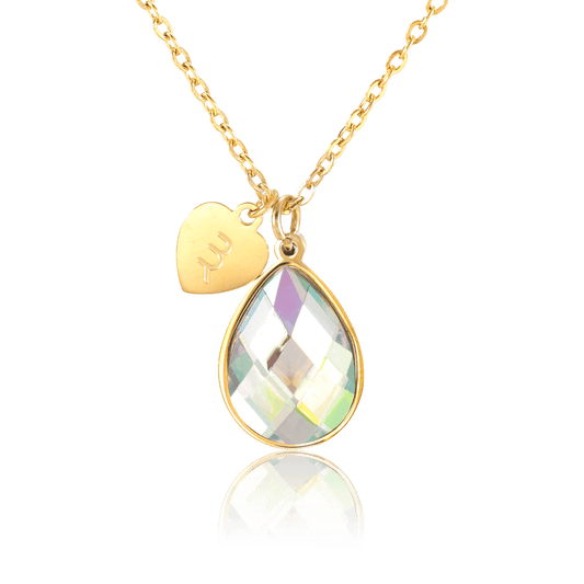 bianco rosso Necklaces Gold June Birthstone - Opal cyprus greece jewelry gift free shipping europe worldwide