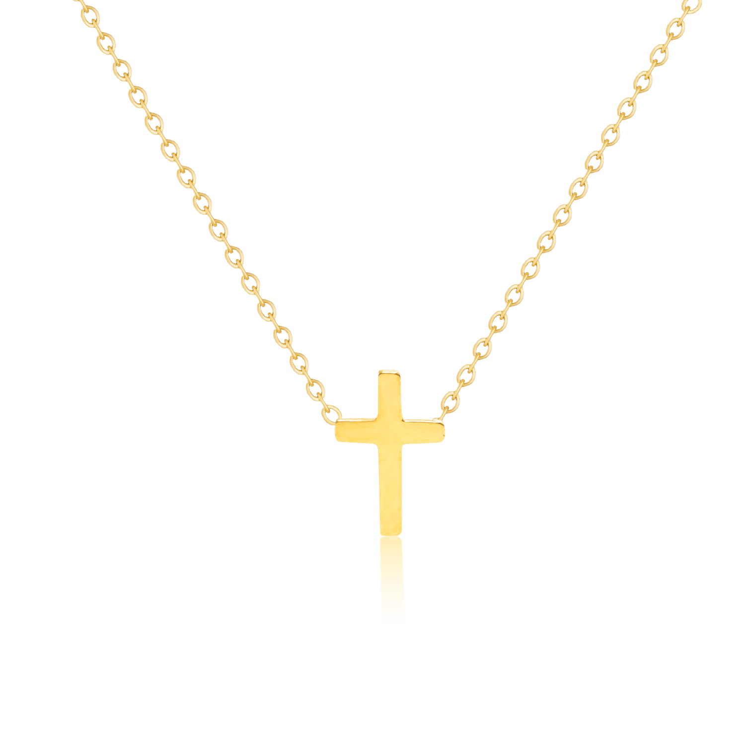 Minimal cross deals necklace
