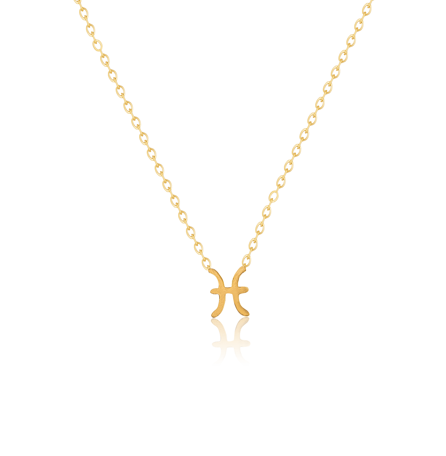 bianco rosso Necklaces Gold Pisces - Necklace cyprus greece jewelry gift free shipping europe worldwide