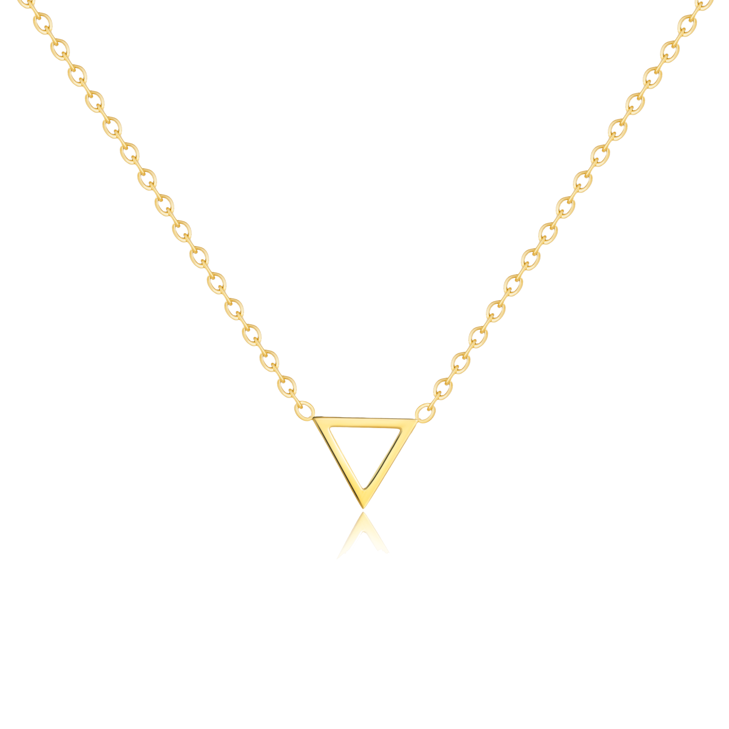 Tiny online triangle necklace