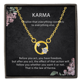 bianco rosso Necklaces Karma Gold Necklace cyprus greece jewelry gift free shipping europe worldwide