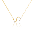 bianco rosso Necklaces Leo Zircon Gold Necklace cyprus greece jewelry gift free shipping europe worldwide