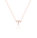 bianco rosso Necklaces Rose Gold Aries - Necklace cyprus greece jewelry gift free shipping europe worldwide