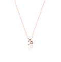 bianco rosso Necklaces Rose Gold Capricorn - Necklace cyprus greece jewelry gift free shipping europe worldwide