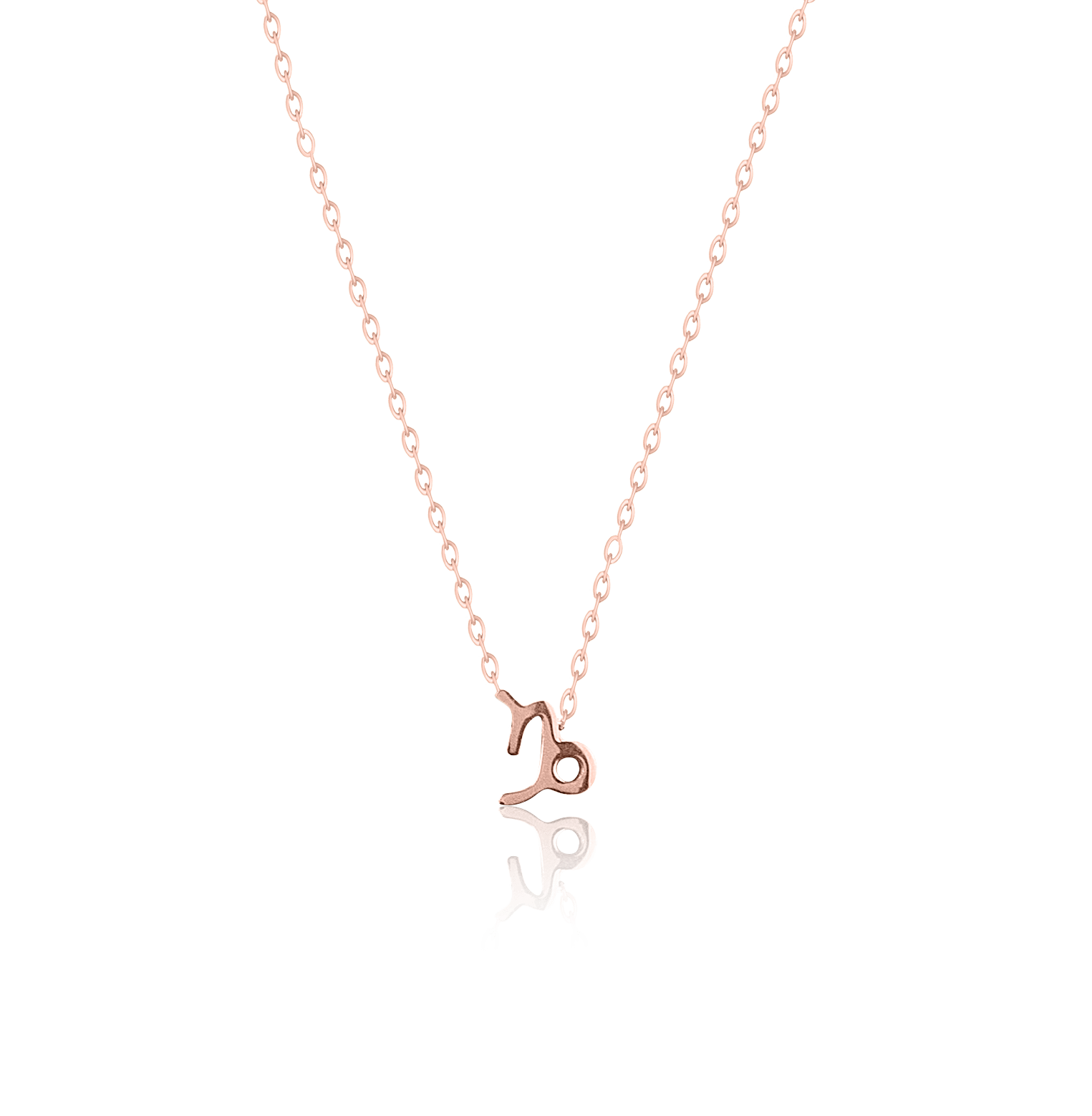 bianco rosso Necklaces Rose Gold Capricorn - Necklace cyprus greece jewelry gift free shipping europe worldwide