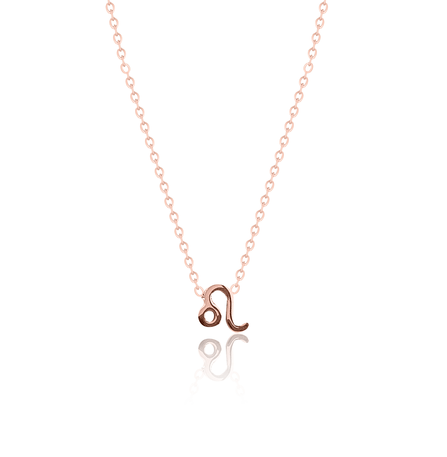 bianco rosso Necklaces Rose Gold Leo - Necklace cyprus greece jewelry gift free shipping europe worldwide