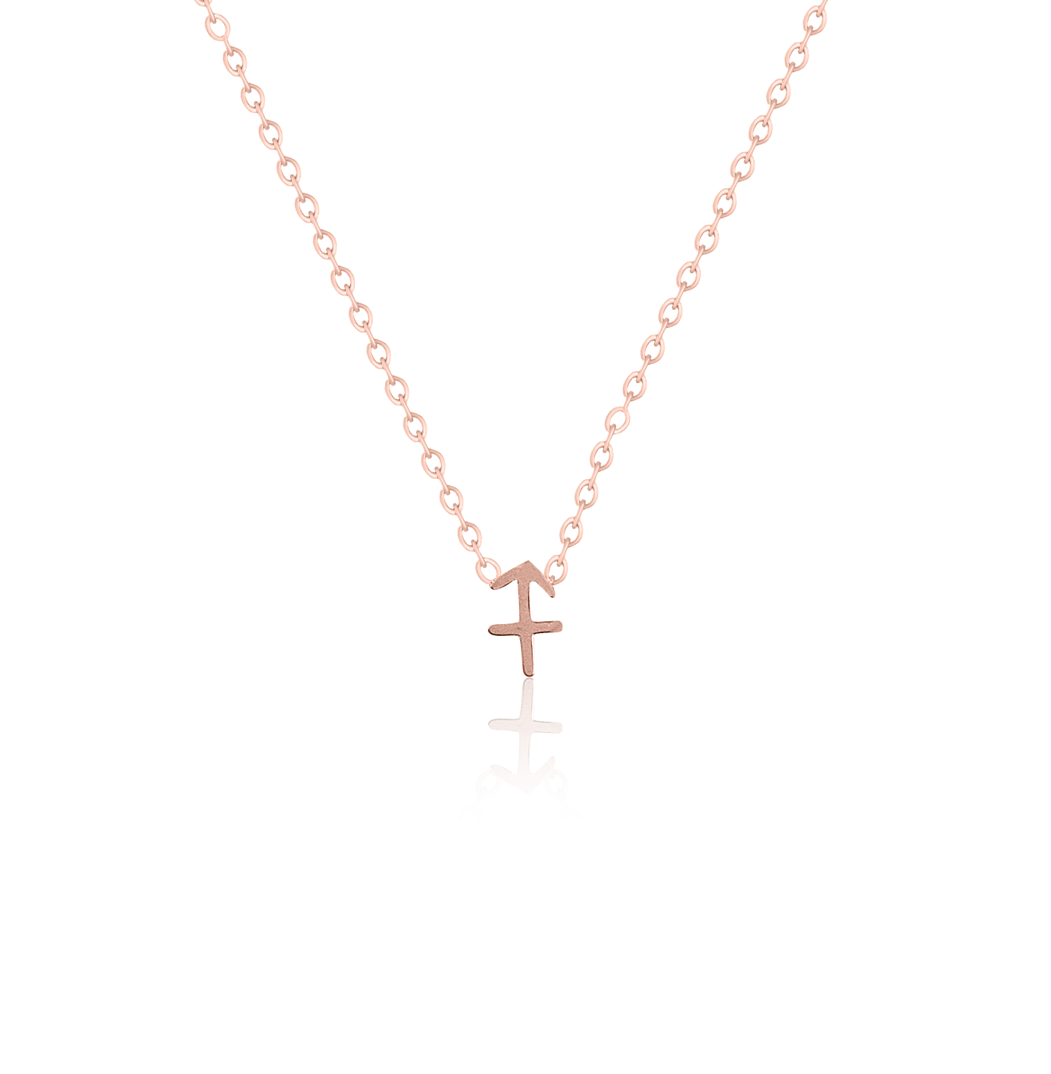 bianco rosso Necklaces Rose Gold Sagittarius - Necklace cyprus greece jewelry gift free shipping europe worldwide