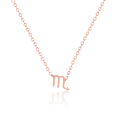 bianco rosso Necklaces Rose Gold Scorpio - Necklace cyprus greece jewelry gift free shipping europe worldwide