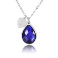 bianco rosso Necklaces Silver December Birthstone - Tanzanite cyprus greece jewelry gift free shipping europe worldwide