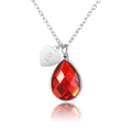 bianco rosso Necklaces Silver July Birthstone - Ruby cyprus greece jewelry gift free shipping europe worldwide