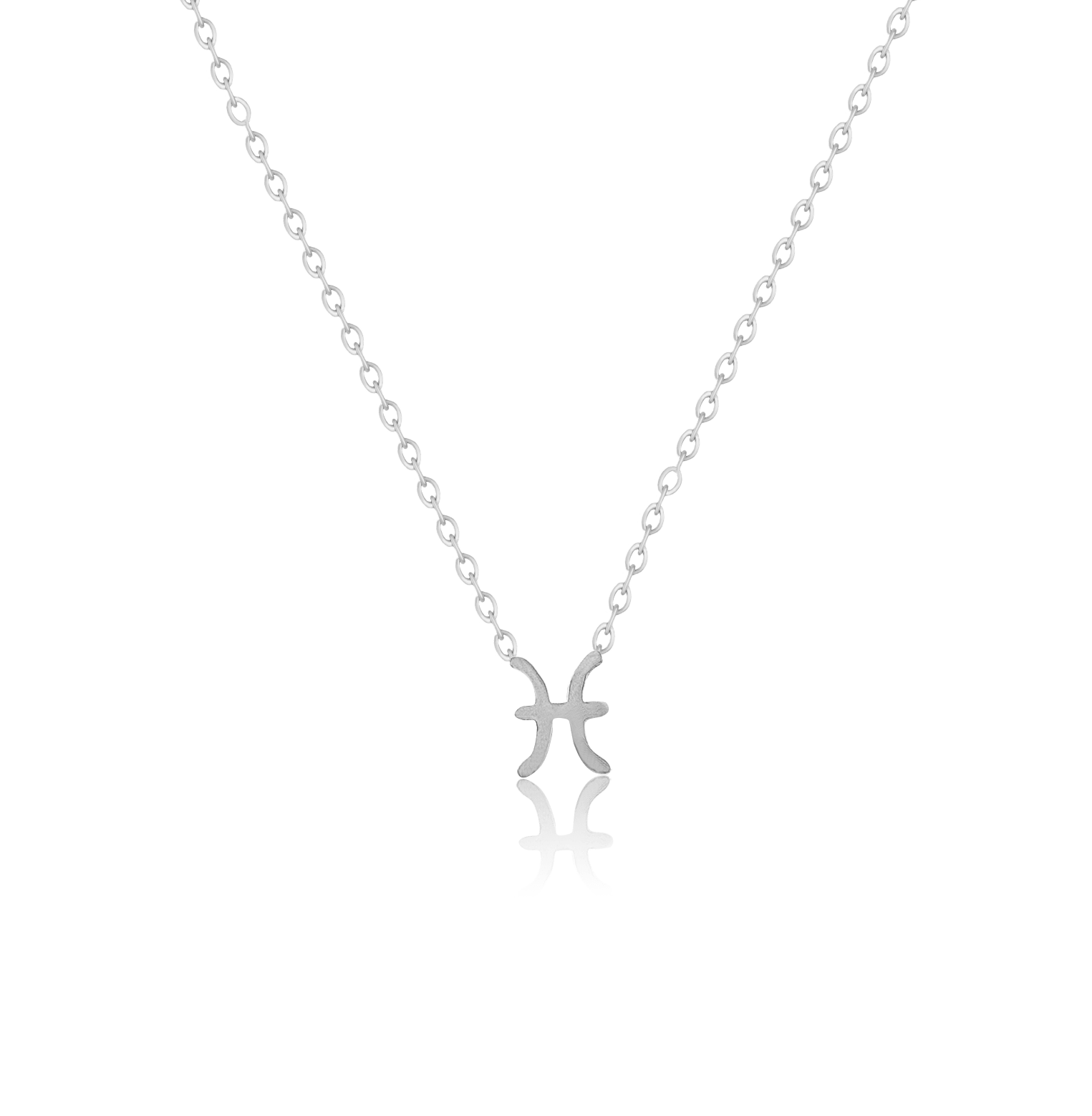 bianco rosso Necklaces Silver Pisces - Necklace cyprus greece jewelry gift free shipping europe worldwide