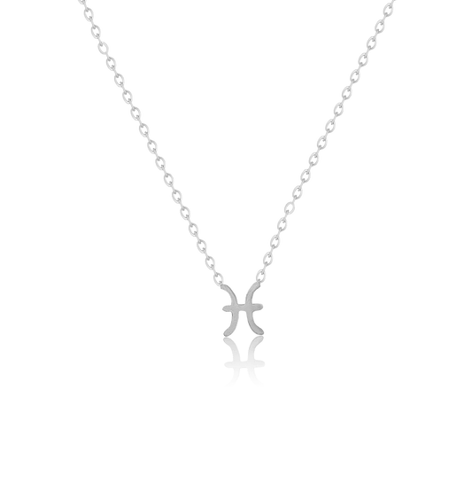 bianco rosso Necklaces Silver Pisces - Necklace cyprus greece jewelry gift free shipping europe worldwide
