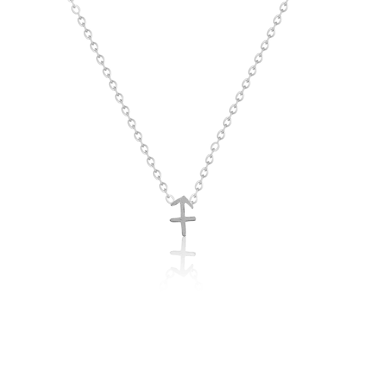 bianco rosso Necklaces Silver Sagittarius - Necklace cyprus greece jewelry gift free shipping europe worldwide