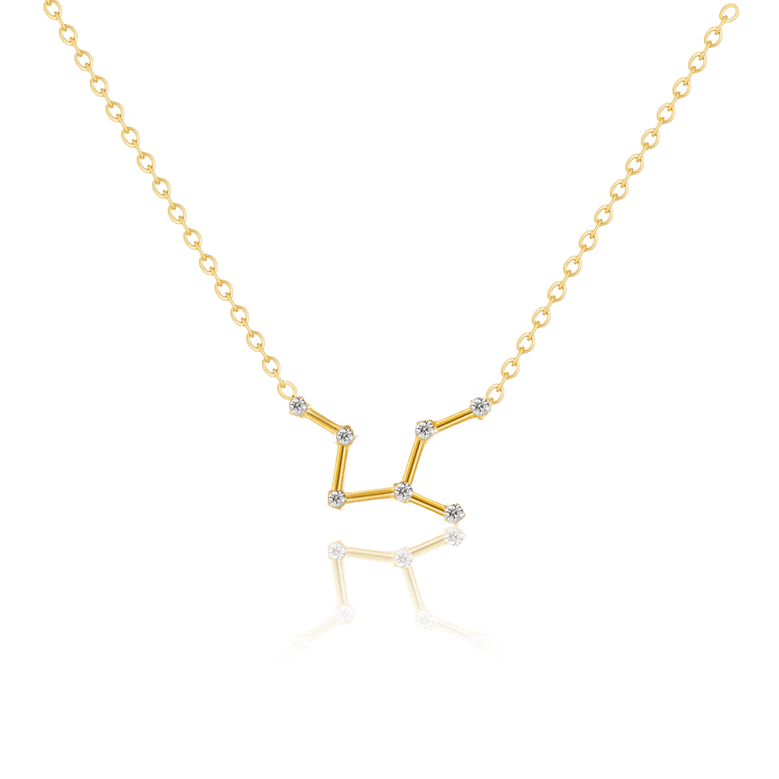 bianco rosso Necklaces Virgo Zircon Gold Necklace cyprus greece jewelry gift free shipping europe worldwide