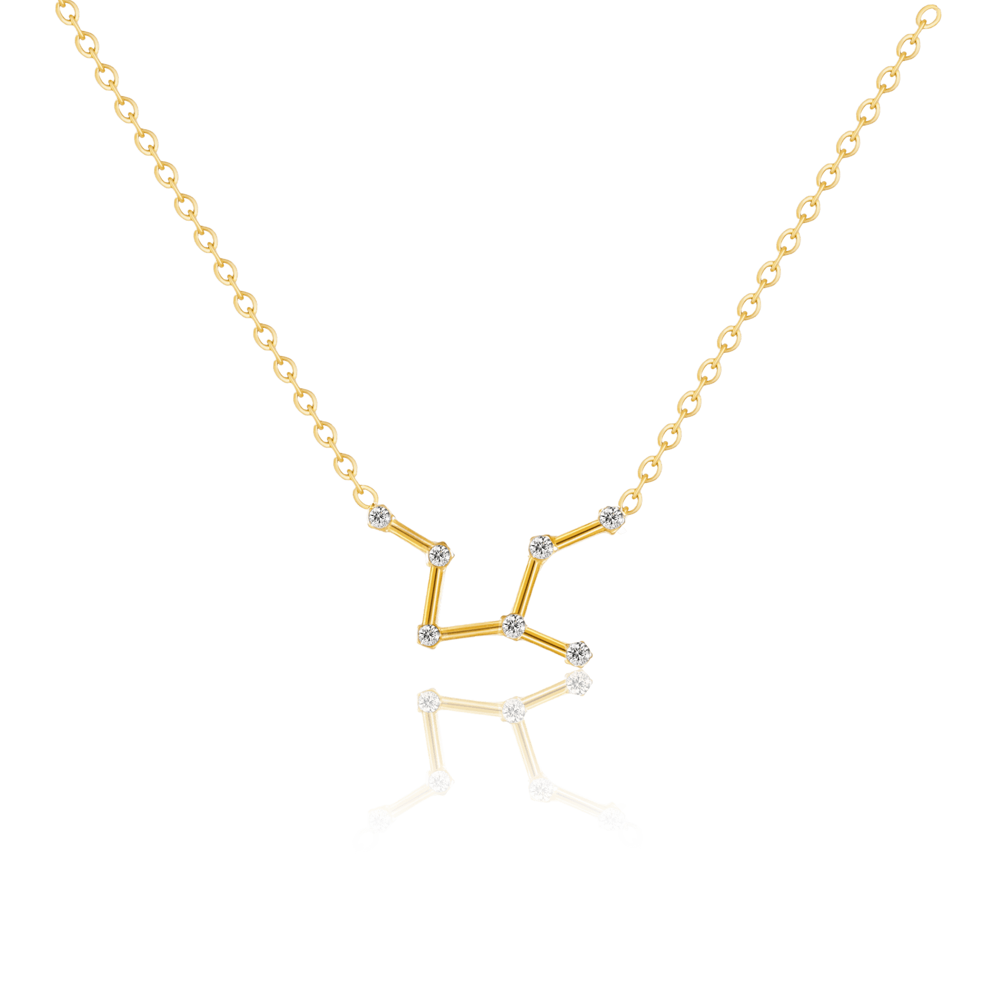 bianco rosso Necklaces Virgo Zircon Gold Necklace cyprus greece jewelry gift free shipping europe worldwide