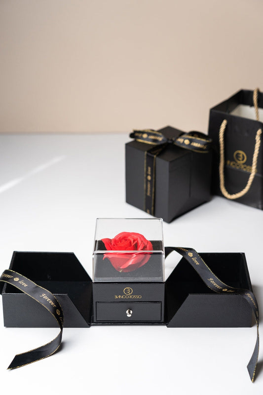 bianco rosso Rose Box Valentine's Gift Box - Watches cyprus greece jewelry gift free shipping europe worldwide