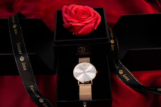 bianco rosso Rose Box Watches / Rose Gold Valentine's Gift Box - Watches cyprus greece jewelry gift free shipping europe worldwide