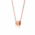 bianco rosso Rose Gold Elevation Necklace cyprus greece jewelry gift free shipping europe worldwide