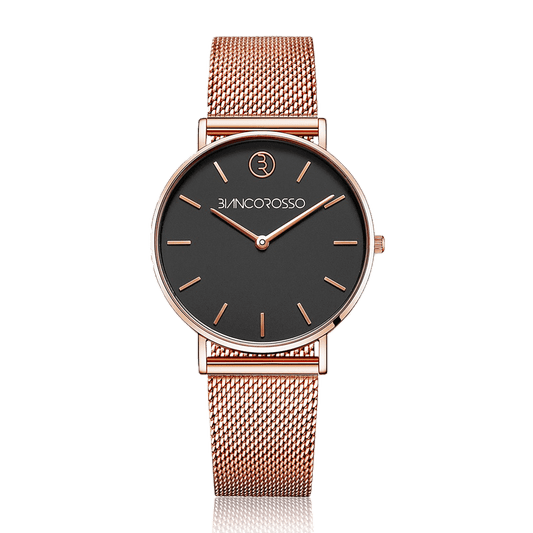 bianco rosso Watch ROSE GOLD HEMATITE BR cyprus greece jewelry gift free shipping europe worldwide