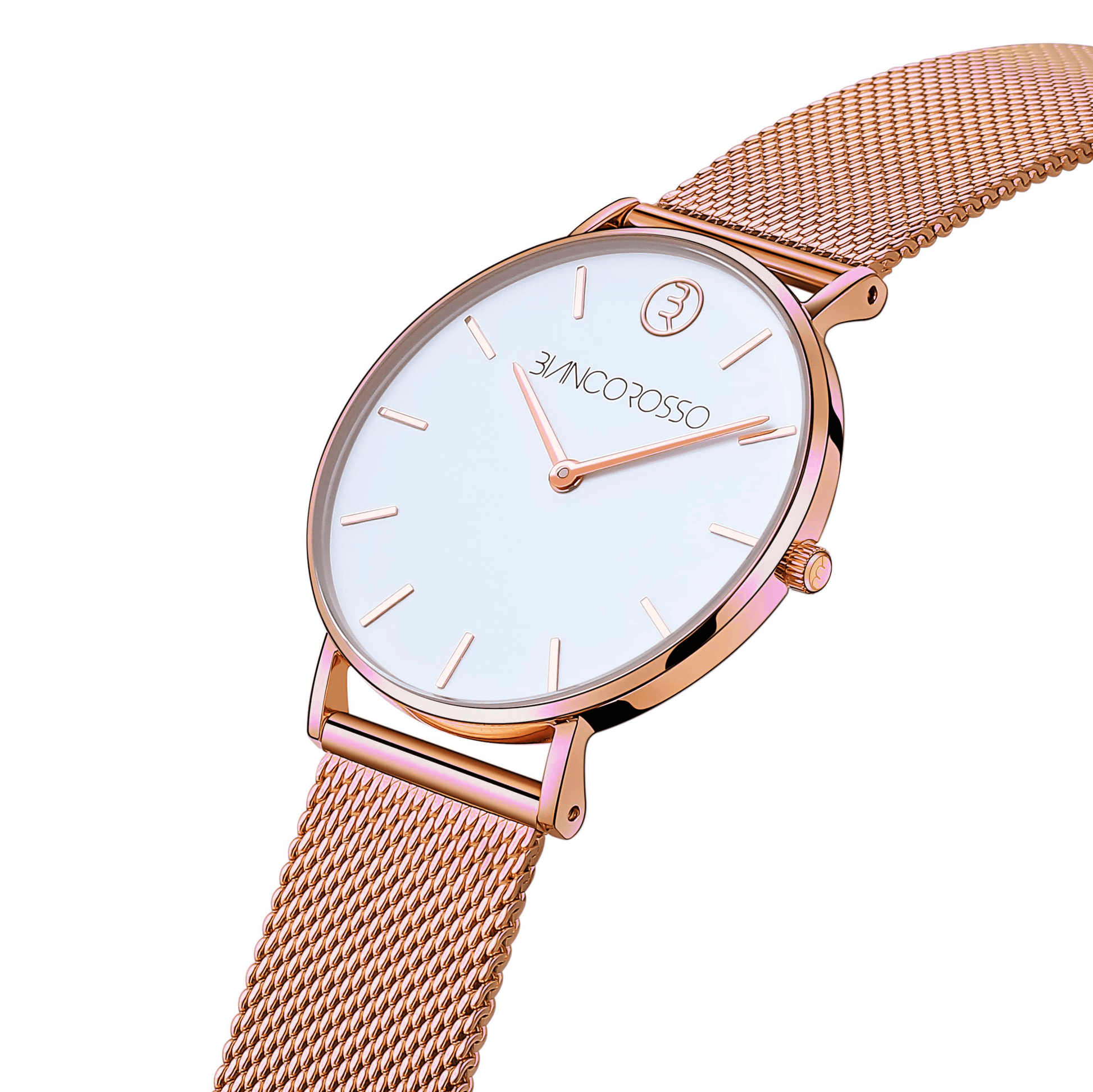 Bianco Rosso Watches Watch ROSE GOLD ZIRCON rologia cyprus greece